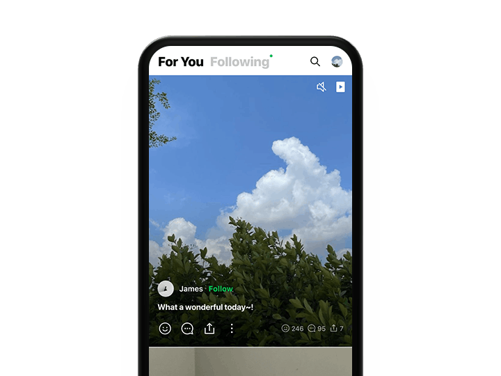 LINE VOOM 短视频与内容社区 - LINE 功能截图